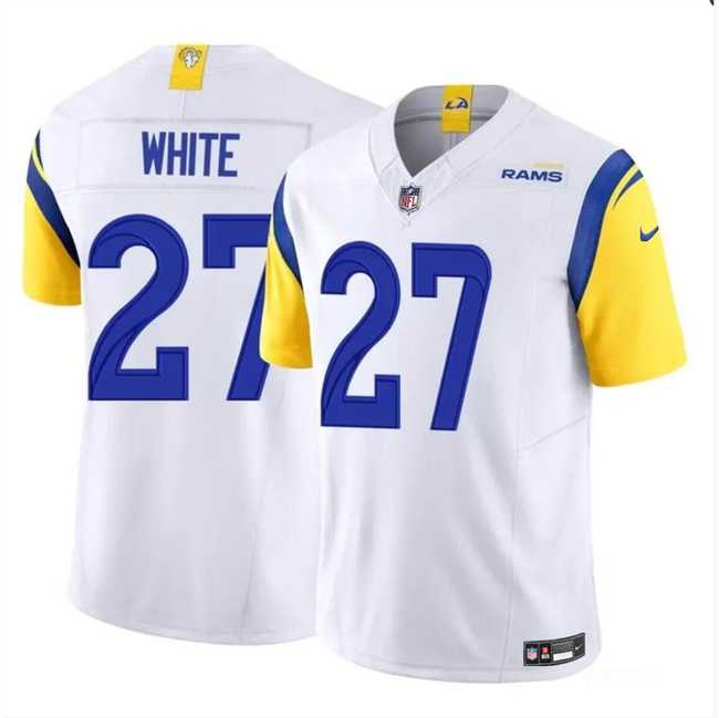 Men & Women & Youth Los Angeles Rams #27 Tre%27Davious White White 2024 F.U.S.E. Vapor Untouchable Football Stitched Jersey->los angeles rams->NFL Jersey
